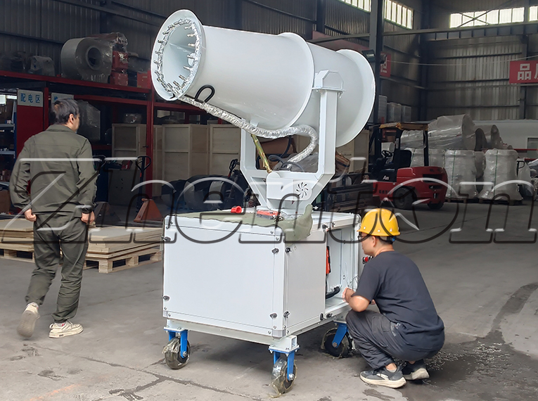 Mist Cannons: Green Dust Control in Port Coal Unloading