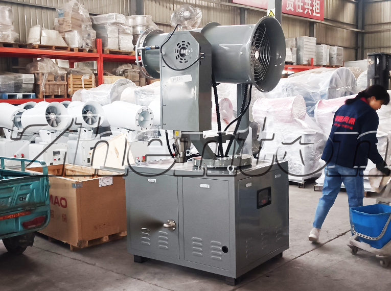 Why do steel mills use environmentally friendly fog cannon machine?