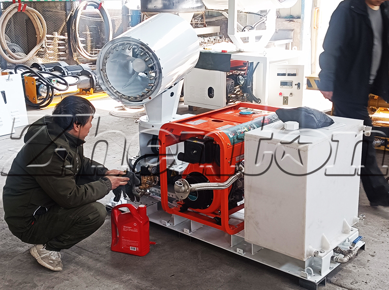 Mobile Fog Cannon Machines: Dual – function Solution for Material Yards