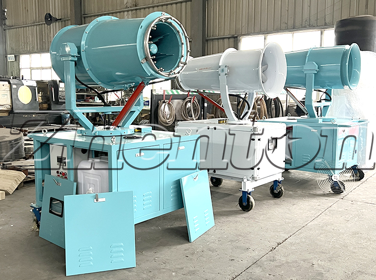 What is the installation method for a vehicle-mounted China fog cannon on a water truck?