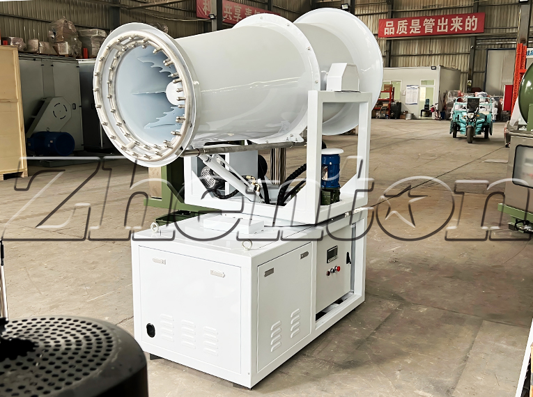 What is the installation method for a vehicle-mounted China fog cannon on a water truck?