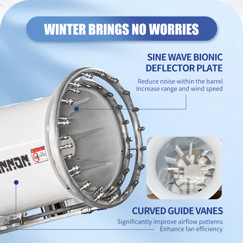 Greenhouse Snow Fog Cannon Machine ZT-80